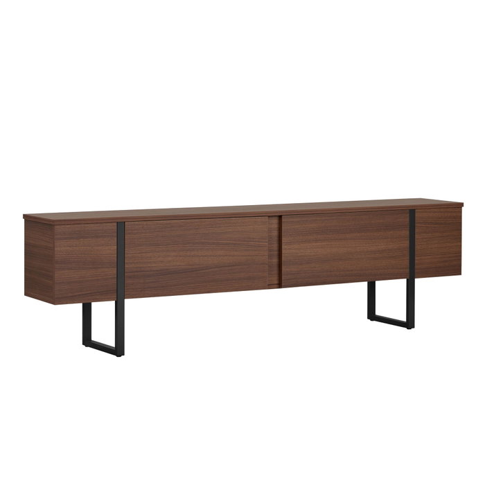 Nordure Soporte para TV Milano Nogal y Negro